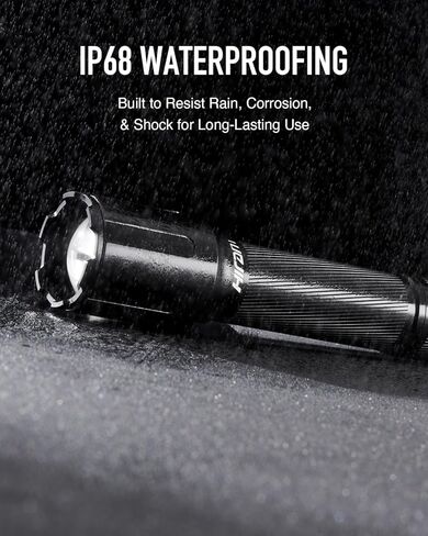 مصباح يدوي هيرام أورورا 3000 لومن تكتيكي مع 465 ياردة. الوصول، ضوء بندقية زوومابلي مع 5 مستويات ووضع ستروب، IP68 WML مع حلقات تثبيت الدراجة والبندقية، ضوء بندقية LED عالي التحمل للبيكاتيني in Kuwait