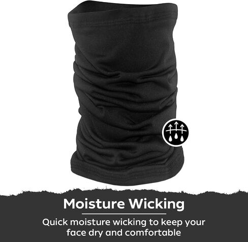 WindRider UPF 50+ Sun Protection Neck Gaiter for Fishing, Biking, Skiing: Elevate Your Outdoor Experience with SunShield Pro (Black) in Kuwait