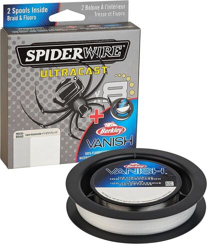 SpiderWire UltraCast Braided Fishing Line with Berkley Vanish Dual Fishing Spool in Kuwait