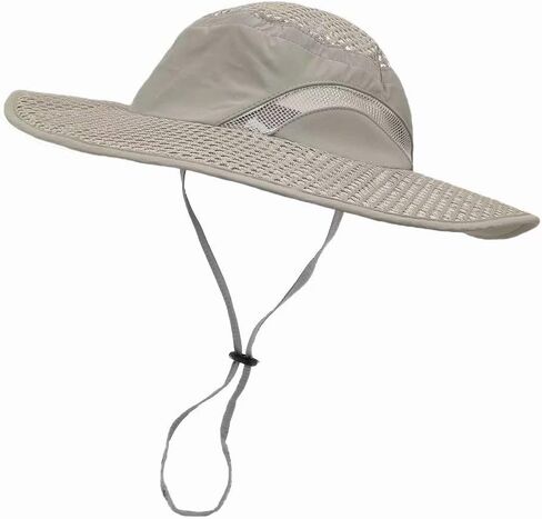 LETHMIK Sunscreen Cooling Hat, Heatstroke Protection Cap, Wide Brim Boonie Hat for Fishing, Hiking, Camping, Gardening, Beach in Kuwait