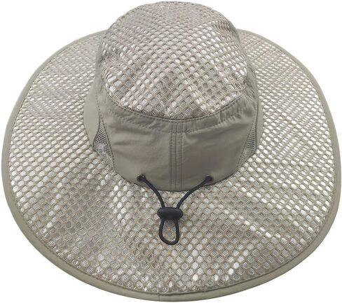 LETHMIK Sunscreen Cooling Hat, Heatstroke Protection Cap, Wide Brim Boonie Hat for Fishing, Hiking, Camping, Gardening, Beach in Kuwait