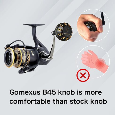 GOMEXUS Power Knob Compatible for Shimano Stradic FK 5000 Saragosa SW Direct Talica Tekota SpeedMaster Drill Fitment Saltwater Reel Knob 45mm Metal in Saudi Arabia