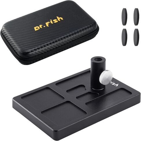 Dr.Fish Fly Tying Pedestal Base for Clamp Fly Tying Vise Fly Tying Tools Material Organizer Holder One Size Fits Most Travel Portable in Saudi Arabia