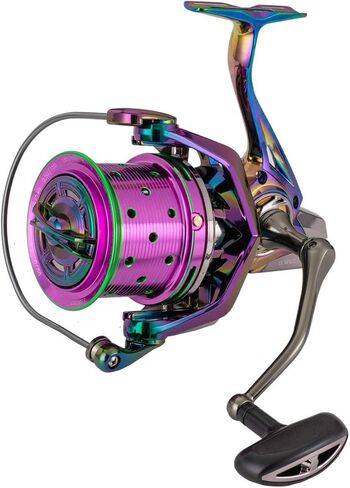 Diwa Spinning Fishing Reels 70 LBS Max Drag Power 18+1 Stainless BB Metal Body Casting Fishing Wheel 8000 10000 12000 Spool Series Freshwater Saltwater Big-Game Surf Ultra Smooth Spinning Reel in Saudi Arabia