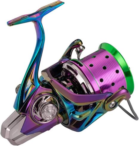 Diwa Spinning Fishing Reels 70 LBS Max Drag Power 18+1 Stainless BB Metal Body Casting Fishing Wheel 8000 10000 12000 Spool Series Freshwater Saltwater Big-Game Surf Ultra Smooth Spinning Reel in Saudi Arabia