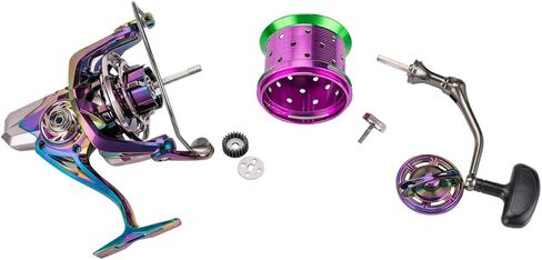 Diwa Spinning Fishing Reels 70 LBS Max Drag Power 18+1 Stainless BB Metal Body Casting Fishing Wheel 8000 10000 12000 Spool Series Freshwater Saltwater Big-Game Surf Ultra Smooth Spinning Reel in Saudi Arabia