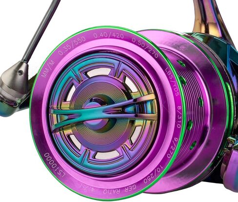 Diwa Spinning Fishing Reels 70 LBS Max Drag Power 18+1 Stainless BB Metal Body Casting Fishing Wheel 8000 10000 12000 Spool Series Freshwater Saltwater Big-Game Surf Ultra Smooth Spinning Reel in Saudi Arabia