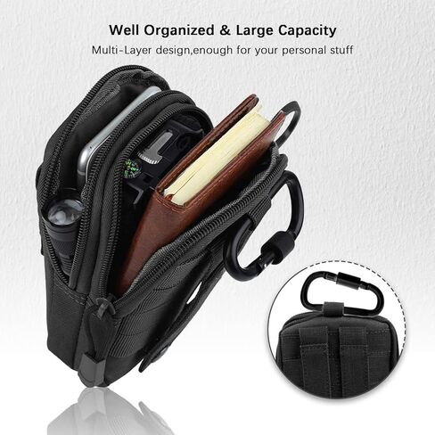 شنطة تكتيكية مولي شنطة بحزام اي دي سي للرجال، شنطة متعددة الاغراض لحمل الجوال وشنطة ادوات الصيد (عبوة من قطعتين) in Kuwait