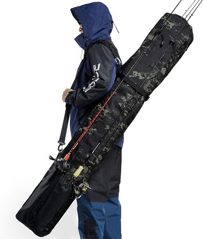 حقيبة صنارة صيد قابلة للطي من Rodeel، حقيبة تخزين محمولة لقضيب الصيد in Kuwait