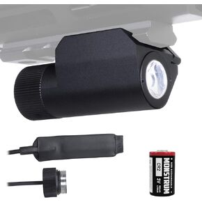 مصباح يدوي Monstrum F150 150 لومن مع مفتاح ضغط عن بعد وحامل سكة Picatinny | للبنادق والبنادق in Kuwait