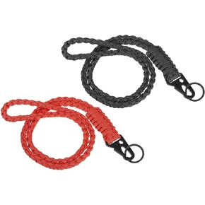 PATIKIL Paracord Neck Lanyard Keychain Braided Strong Lanyard with Hook Clip and Key Ring, for Outdoor Activities