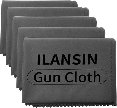 10/6Pack Technology Microfiber Black/Gray Gun Cleaning Cloth-Large Size-Lint Free-Reusable Cleaning pad for All Firearm-Each Pack is Individually Packaged-Gun Cleaning Supplies Store in Saudi Arabia