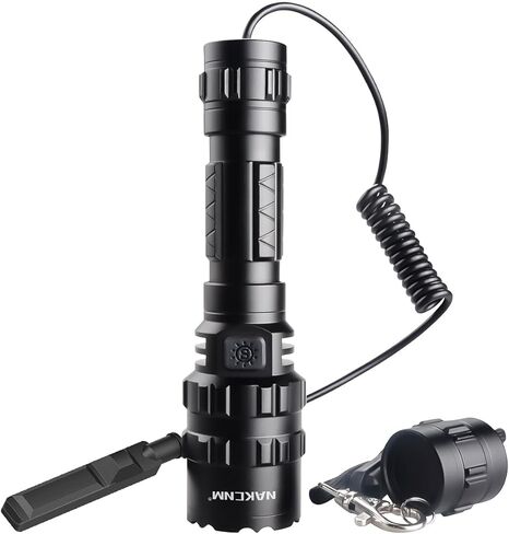 WishDeal 2 في 1 L2 مصباح يدوي LED مع طاقة قابلة لإعادة الشحن، حامل السكك الحديدية Picatinny واللمس 1285 1285 in Saudi Arabia