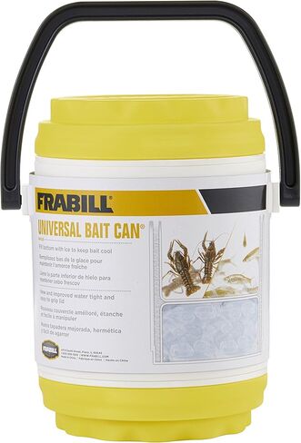 Frabill Dual Compartments Crawler Can, White and yellow in Saudi Arabia