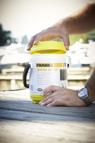 Frabill Dual Compartments Crawler Can, White and yellow in Saudi Arabia