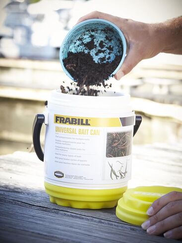 Frabill Dual Compartments Crawler Can, White and yellow in Saudi Arabia