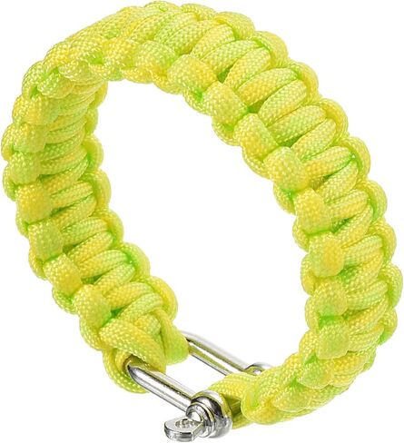 أساور PATIKIL Survival Paracord، حزمة سوار المظلة المضفر مع مشبك بلاستيكي هدايا الحفلات هدايا التخييم في الهواء الطلق للرجال in Kuwait