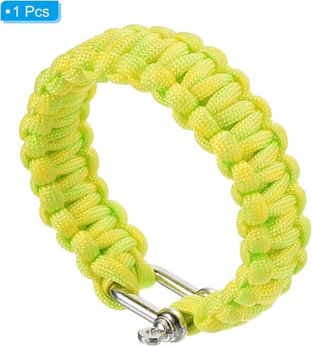 أساور PATIKIL Survival Paracord، حزمة سوار المظلة المضفر مع مشبك بلاستيكي هدايا الحفلات هدايا التخييم في الهواء الطلق للرجال in Kuwait