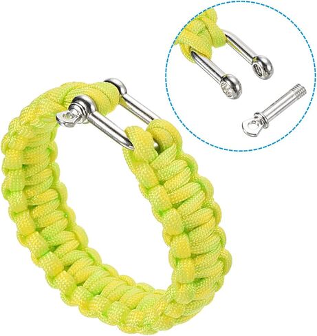 أساور PATIKIL Survival Paracord، حزمة سوار المظلة المضفر مع مشبك بلاستيكي هدايا الحفلات هدايا التخييم في الهواء الطلق للرجال in Kuwait