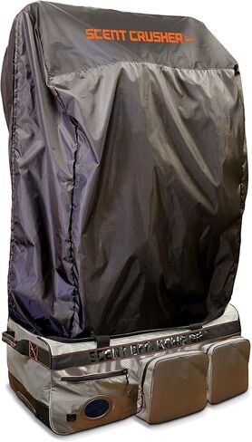 Scent Crusher Halo Series Covert Closet - Roller Bag Converts to Portable Closet, Includes The Halo Battery-Operated Generator to Remove Odors on Hunting Gear and Equipment in Kuwait