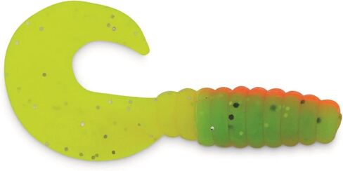 Berkley PowerBait Power Grubs , Pumpkinseed, 3" (15 Count) in Saudi Arabia
