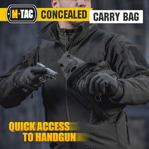 حقيبة M-Tac Elite Sling - حقيبة صدر تكتيكية كروسبودي مخفية تحمل CCW من EDC in Kuwait
