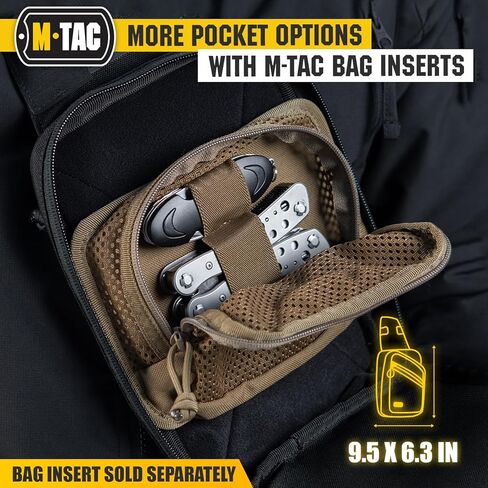 حقيبة M-Tac Elite Sling - حقيبة صدر تكتيكية كروسبودي مخفية تحمل CCW من EDC in Kuwait