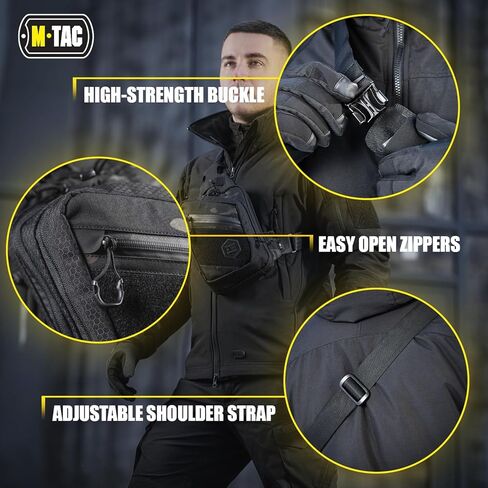 حقيبة M-Tac Elite Sling - حقيبة صدر تكتيكية كروسبودي مخفية تحمل CCW من EDC in Kuwait