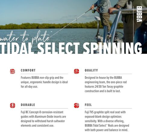BUBBA TS761HF-S Tidal Select Spinning Rod in Saudi Arabia