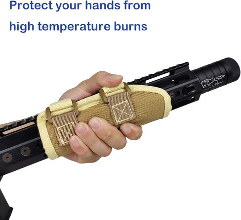 newganbo Rail Wrap Rail Rap Heat Shield Gear Wrap Hand Protective (Khaki) in Saudi Arabia