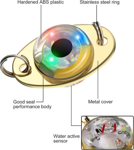 Skylety LED Fishing Lures Lighted Deep Drop Fishing Dodgers Spoons in Saudi Arabia
