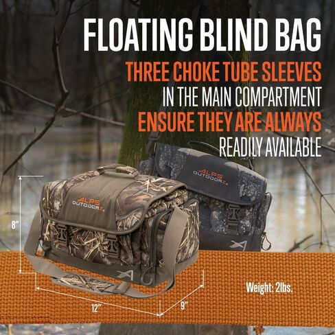 ALPS OutdoorZ Floating Blind Bag - Waterproof Hunting Backpacks for Men, with Non-Absorbing Foam, Interior Divider, Choke Tube Sleeves & Padded Carry Handle in Saudi Arabia