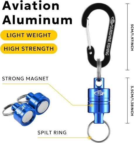 SF Strongest Magnetic Net Release with Coiled Lanyard Carabiner in Kuwait