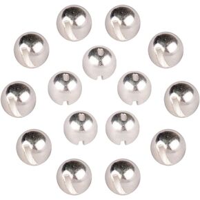 MUUNN 50pcs Tungsten Slotted Beads for Fly Tying,12 Colors/13 Sizes Tungsten Beads Heads Slotted Fly Tying Materials