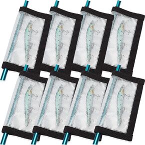 2-8 Pack Fishing Lure Wraps, Resistant Clear PVC Lure Covers for Rod Fabric Hook Protectors in Kuwait