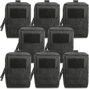 Cunno 8 Pcs Molle Pouches Tactical Molle Pouch Vest Pouch Cell Phone Belt Pouch Waterproof Waist Bag Pack Utility EDC Pouch Bag Compact Accessories Gadget Pocket Organizer in Saudi Arabia