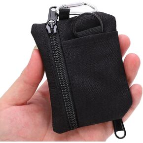 HERCHR Mini Size EDC Utility Pouch Bags First Aid Pouch Organizer Storage Pouch Waist Pack with Carabiner