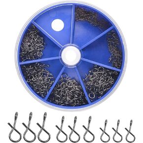 Fly Fishing Snaps Twist Clips,300pcs Stainless Steel Quick Change Lure Snaps No Knot Fast Clip Lure Connector for Flies Jigs Hooks Fly Trout Fishing Lures Clip Swivels Terminal Tackle in Saudi Arabia