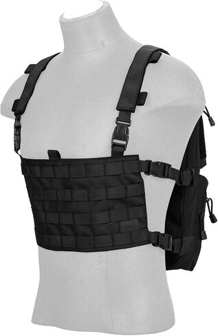 Lancer Tactical 1000D Nylon QD Chest Rig and Backpack Combo (OD GREEN) in Kuwait