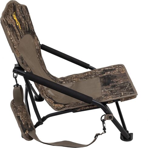 Browning Strutter Camo Turkey Hunting Chair with Foldable Low Profile Compact Design, Durable Steel Frame, and Padded Shoulder Carry Strap and Carry Bag in Kuwait