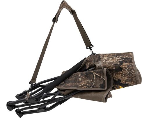 Browning Strutter Camo Turkey Hunting Chair with Foldable Low Profile Compact Design, Durable Steel Frame, and Padded Shoulder Carry Strap and Carry Bag in Kuwait