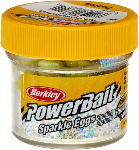 Berkley Sparkle Power Eggs® Floating Magnum, Chartreuse with Scales, 0.5 oz Small Jar in Saudi Arabia
