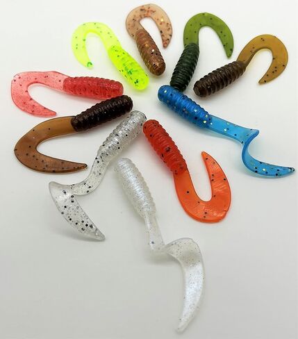 قالب حقن الصيد - INJEX (7825SC) 2-1/2 "X GRUB Curl Tail Grub - FUSIONX Fishing - قالب حقن الراتينج المصنوع من البلاستيك الناعم صنع طُعم الصيد in Kuwait