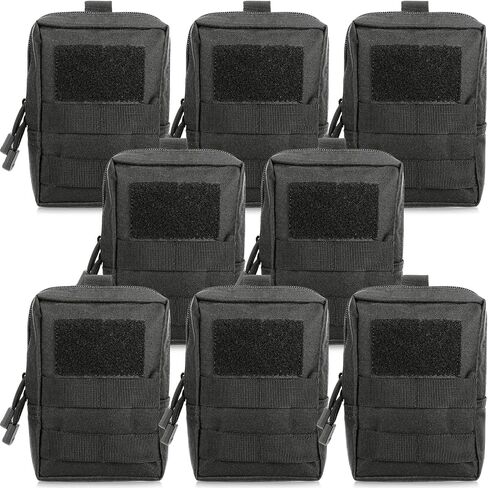 Cunno 8 Pcs Molle Pouches Tactical Molle Pouch Vest Pouch Cell Phone Belt Pouch Waterproof Waist Bag Pack Utility EDC Pouch Bag Compact Accessories Gadget Pocket Organizer in Saudi Arabia