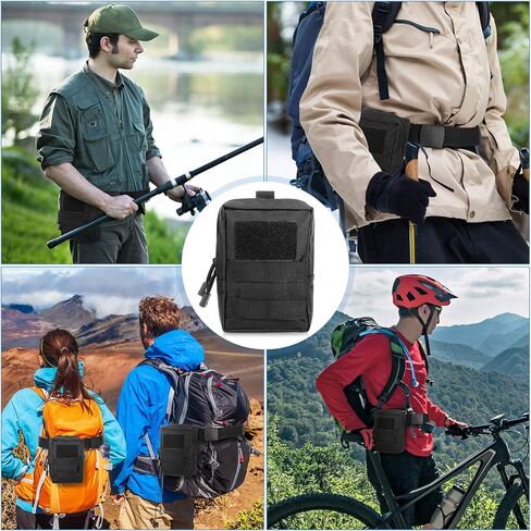 Cunno 8 Pcs Molle Pouches Tactical Molle Pouch Vest Pouch Cell Phone Belt Pouch Waterproof Waist Bag Pack Utility EDC Pouch Bag Compact Accessories Gadget Pocket Organizer in Saudi Arabia
