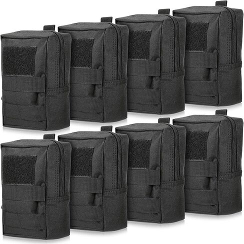 Cunno 8 Pcs Molle Pouches Tactical Molle Pouch Vest Pouch Cell Phone Belt Pouch Waterproof Waist Bag Pack Utility EDC Pouch Bag Compact Accessories Gadget Pocket Organizer in Saudi Arabia