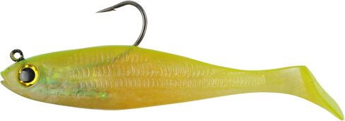 Berkley PowerBait Pre-Rigged Swim Shad , Shiner Chartreuse, 3" (5 Count) in Saudi Arabia