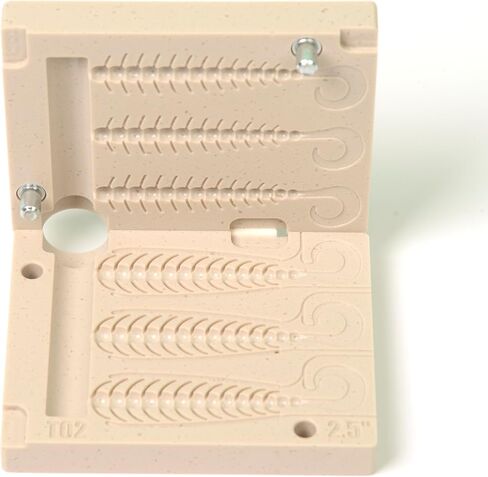 FatFish T02-3C Bait Mold Soft Plastiс Lure Making Injection Mold for Do-It Fishing Lures 2.5" in Kuwait