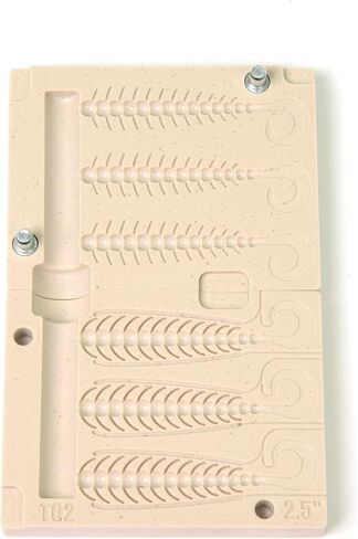 FatFish T02-3C Bait Mold Soft Plastiс Lure Making Injection Mold for Do-It Fishing Lures 2.5" in Kuwait