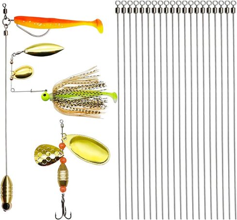Dovesun Fishing Spinner Baits Making Kit Fishing Lure Making Kit Fishing Spinner Shaft Wire Spinner Clevis in Kuwait